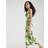 River Island Floral Cowl Neck Midi Dress - Green