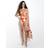River Island Womens Red Floral Ring Cut Out Swimsuit - Red Floral