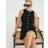 River Island Womens Sleeveless Button Through Shift Dress - Black