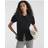 River Island Womens Short Sleeve Collared Shirt - Black
