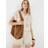 River Island Womens Suede Shoulder Bag - Brown