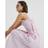 River Island Womens Shirred Midi Dress - Pink Stripe