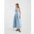River Island Bow Detail Button Up Midi Dress - Blue