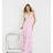 River Island Womens Shirred Maxi Beach Dress - Pink