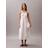 Calvin Klein Cotton Halterneck Midi Dress - Blanc