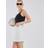 River Island Figursydd Minikjol Linnemix - Vit