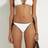 River Island Womens Textured Low Rise Bikini Bottoms - White