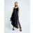 River Island Womens Satin Velvet And Lace Slip Dress - Black