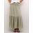 Kaffe Maxi Tiered Smocked Skirt - Mid Green