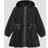 River Island Girls Hooded Raincoat - Black Peplum