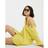 River Island Womens Yellow Short Sleeve Longline Shirt - Yellow