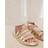 River Island Womens Gold Strappy Footbed Sandals - Gold