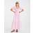 River Island Petite V Neck Frill Midi Dress - Pink