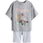 H&M 2-Delat Set Med Tryck - Ljusgrå/Bambi