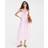 River Island Bow Detail Button Up Midi Dress - Pink