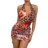 Shein BAE Summer Beach Vacation Leopard Flower Pattern Print Swing Collar Top Suit Skirt Suit, Suitable For Daily Dating, Night Out, Nightclub, Party, Party, Cocktail Party, Pool Party, Back To School Season Clothing, School Season, Holiday Clothing, Music Festival Clothing Country Music Festival Clothing Concert Clothing