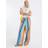 River Island Womens Multi Colour Stripe Wide Leg Beach Trousers