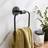 Dunelm Cromford Square Towel Ring Black
