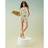 River Island Cream Floral High Neck Fitted Waistcoat - Cream