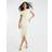 River Island Womens Yellow Asymmetric Draped Wrap Midi Dress - Yellow