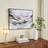 Dunelm Luxe Gold Foil Abstract Canvas Grey Framed Art