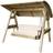 Zest Pad & Back Cushion For Miami Santorini 3 Seater Swing Seat Bench Stone