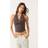 Stradivarius Shimmery Halter Top - Brown