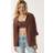 Stradivarius Linen Blend Shirt - Brown