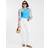River Island Womens Sleeveless Anchor Ribbed Tank Top - Blue