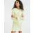 River Island Womens Yellow Long Sleeve Floral Mesh Mini Dress - Yellow