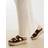 River Island Backless Wedge Sandals - Brown
