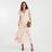 River Island Lace Angel Sleeve Floral Midi Dress - Pink