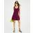 River Island Blend Shirred Mini Dress - Purple