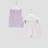 River Island Mini Girls Ribbed Set - Purple Stripe