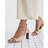 River Island Womens Satin Diamante Heeled Sandals - Pink