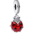 Pandora Ladybird Dangle Charm - Silver/Red/Transparent