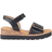 Gabor Shout Wedge Heel Sandals - Black