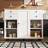 Lark Manor Mobile Kitchen Island With Multifunctional Storage Space - White