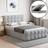 Vida Designs Valentina Crushed Velvet Silver 4ft6 Double Ottoman 190 x 135 cm Frame Bed