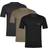 Boss Black Men's Orange Mens Three-Pack of Cotton Underwear T-Shirts - Tan