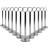 Argon Tableware Table Number Holders Pack 12