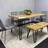 Kosy Koala Wooden Table with 4 Grey Chairs and Bench Dining Set