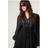 Blue Vanilla Embellished Kimono Sleeve Mini Dress - Black