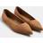 LTS Faux Suede Pointed Flats - Brown