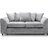 Furniture 786 Keria Chenille Silver Sofa 190cm 3 Seater