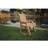 Churnet Valley Rocking Chair Timber 120 x 63 x 95 cm Set of Waterproof Cushions