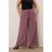 Yours Twill Wide Leg Trousers - Purple