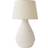 ValueLights Helena Natural Taper Shade Cream Speckled Ceramic 59 x 33 x 33 cm Table Lamp
