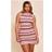 PrettyLittleThing Shape Knitted Striped Mini Dress - Pink