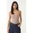 Stradivarius Polyamide Bodysuit With Square Neckline - Light Brown